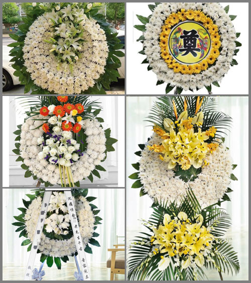 四川成都金堂县平桥乡三岔河村花圈速递
